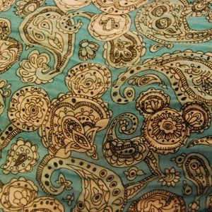 Blue Paisley and Mickey Disney Scarf